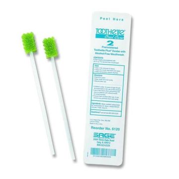 Toothette Plus Oral Swab with Refresh Solution