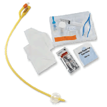 Curity Ultramer Foley Catheter Trays with 2 Way Hydrogel Coated Silicone Catheter