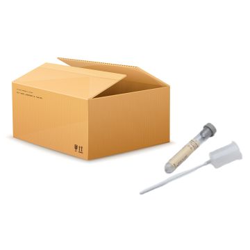 (Grey Cap) C and S Transfer Straw Kit: 4mL Draw, 13 x 75mm C and S Preservative Plus Plastic Tube & Urine Transfer Straw