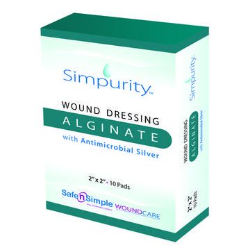Simpurity Wound Dressing Alginate with Antimicrobial Silver