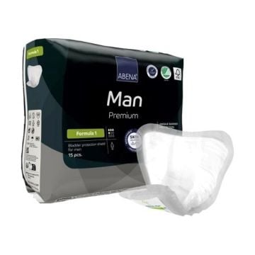 ABENA Man Premium Formula 1 pad and packaging