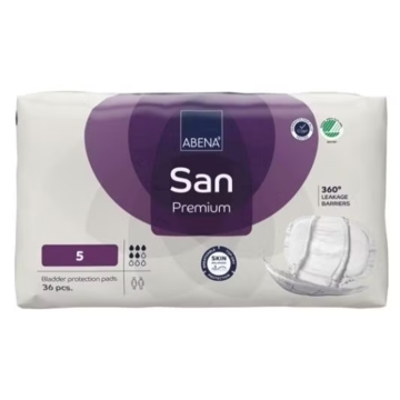 ABENA San Premium 5 Pad with packaging