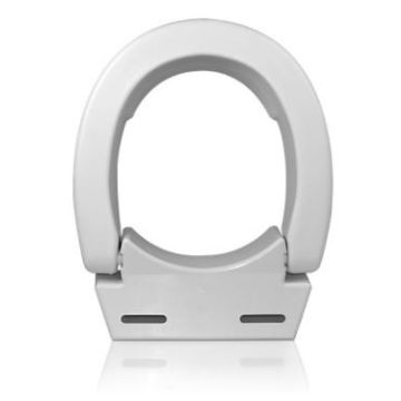 Ableware Hinged Elevated Standard or Elongated Toilet Seat