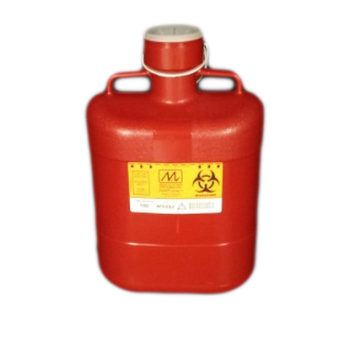 Sharps Container 10 Quart Red with Locking Cap