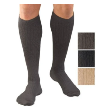 Activa Men's Microfiber Pinstripe Dress Socks 20-30 mmHg