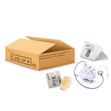 Advance, Complete Care™, Bardex™ I.C., Drainage Bag, Anti-Reflux Chamber, Microbicidal Control-Fit Outlet Tube, StatLock™ Stabilization Device - Case of 10