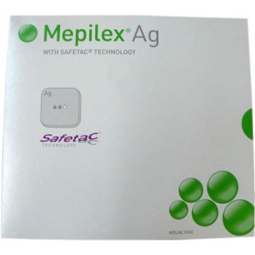 Molnlycke Mepilex Ag Antimicrobial Foam Dressing