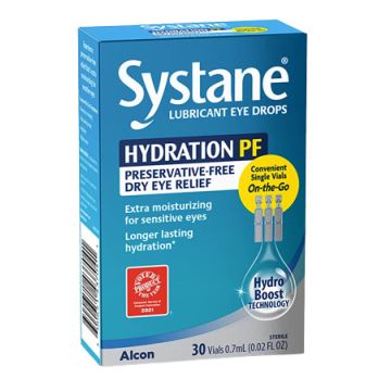 Alcon Systane Ultra Hydration Preservative-Free Lubricant Eye Drops