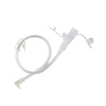 12 Inch Right Angle Connect w/ Y-Port Adapter (Clear)