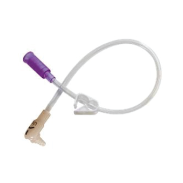 24 Inch Right Angle Connector w/ Bolus Adapter (Purple)