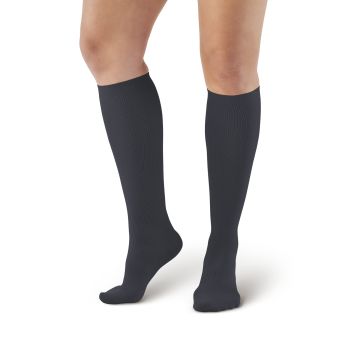 Ames Walker 136 Closed Toe 20-30 mmHg Women's Microfiber Knee High Trouser Compression Socks
