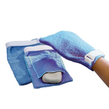Sammons Preston Terry Cloth Antimicrobial Wash Mitts