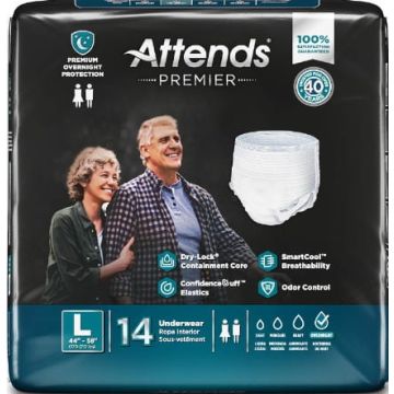 Large, Fits 44 to 58 Inch Waist, Bag of 14