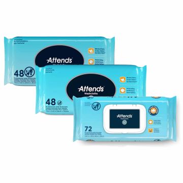 Attends Washcloths - Scented & Unscented (pre-moistened)