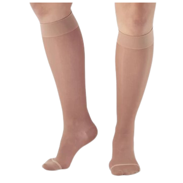 AW Style 16 Sheer Support 15-20 mmHg Closed Toe Knee Highs  