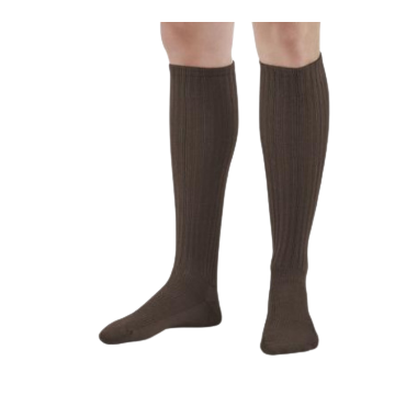 AW Style 180 E-Z Walker Plus Diabetic Knee Highs Socks for Sensitive Feet - 8-15 mmHg