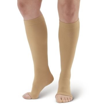AW Style 322 18 mmHg Anti-Embolism Open Toe Knee High Stockings  