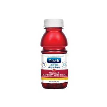 Thickened Cranberry Juice - Honey Consistency, 8 oz Bottle