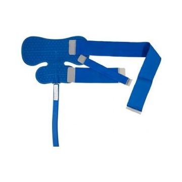 Broad Coverage Shoulder and Upper Arm Pad, 10.5 x 11.5 Inch and 13 x 4.5 Inch, 3 Elastic Belts with Velcro