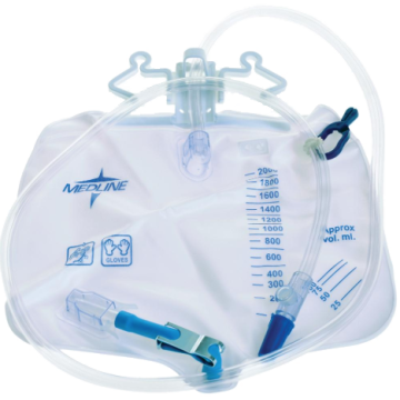 2,000 mL, Anti-Reflux Device with Metal Clamp