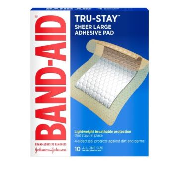Band Aid Tru Stay Sheer Adhesive Bandage Strips