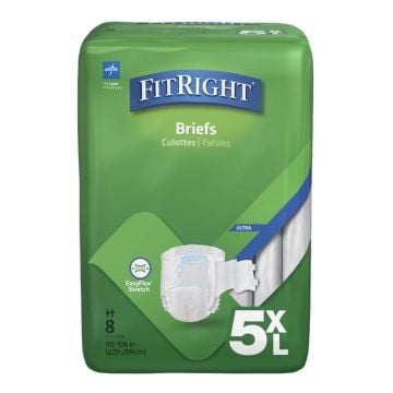 FitRight Briefs - 5XL - Bag of 8