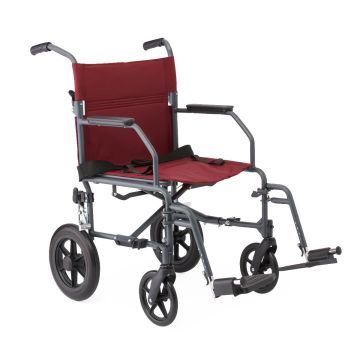 burgundy chair with grey frame front detail image