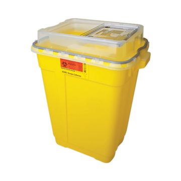 19 Gallon BD Chemotherapy Sharps Container, Slide Top With Gasket - 305613