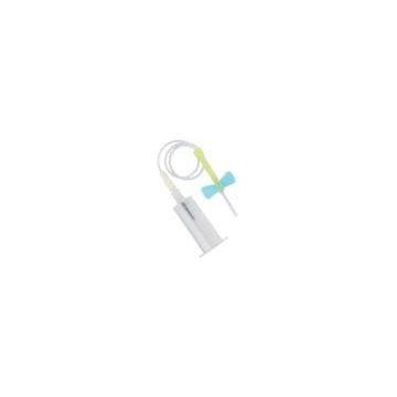 Tube Holder w/Luer Adapter, Light Blue 23 Gauge, 12 Inch Tubing
