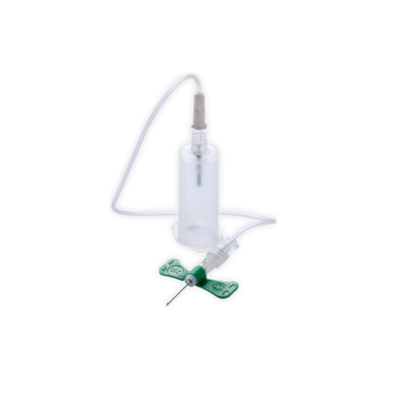 21 Gauge x 3/4 Inch Needle with Holder, 12 Inch Tubing