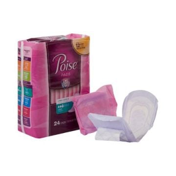 Poise Long Length Bladder Control Pads Light Absorbency