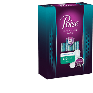 Poise Ultra Thin Absorb-Loc Bladder Control Pads Moderate Absorbency
