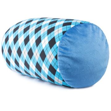Blue Argyle 14 Inch Throw