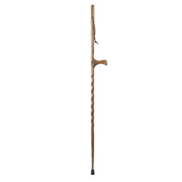 Brazos Dual Purpose Staff Wood Walking Stick Hiking Trekking Pole Cane