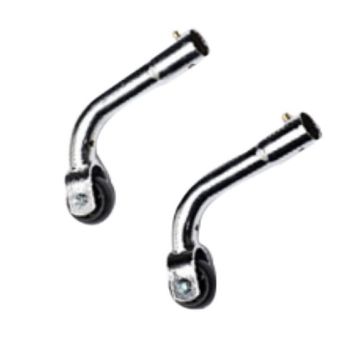 Universal Rear Chrome Anti-Tipper with Wheels
