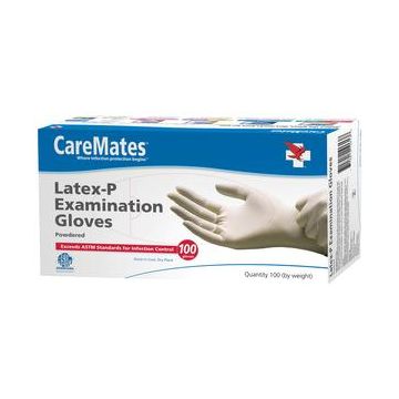 CareMates Latex Exam Gloves Non-Powdered - NonSterile