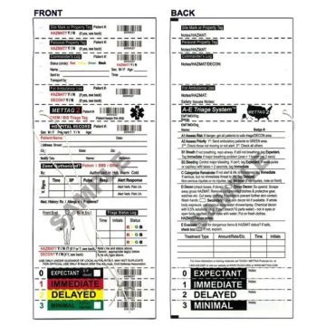 Medical Emergency Triage Tag - CB-100
