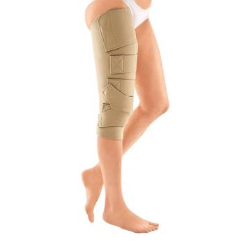 Upper Leg with Knee Compression Wrap