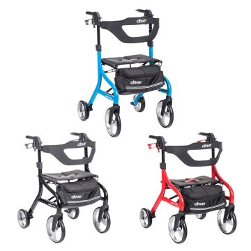 Hemi, Standard, and Tall Drive Nitro Sprint 4-Wheel Rollators