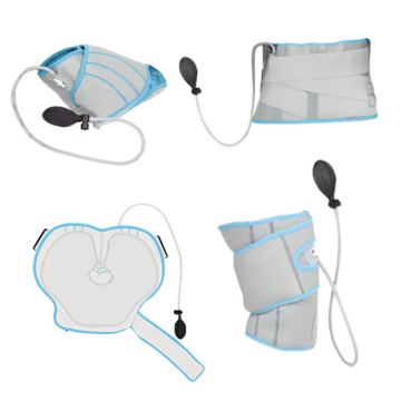 A woman wears the Vive Ice Pack Shoulder Compression Brace