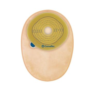 Esteem One-Piece Closed-End Pouch with Modified Stomahesive Pre-Cut Skin Barrier and Filter