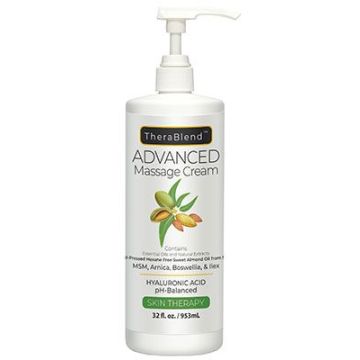 CryoDerm TheraBlend Advanced Massage Cream in 32 oz pump bottle