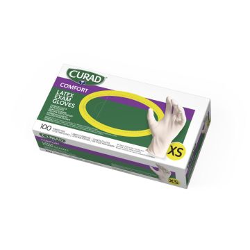 CURAD Powder-Free Latex Exam Gloves, 100 Count