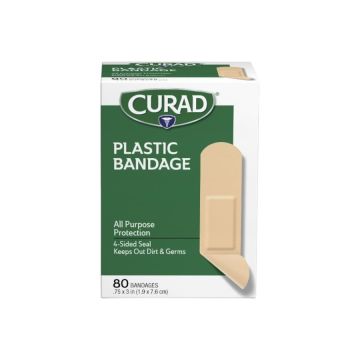 CURAD Plastic Adhesive Strips, Latex Free