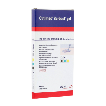 Cutimed Sorbact Gel Dressing in packaging