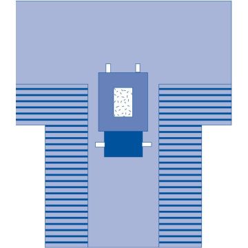 Medline Laparotomy Surgical T-Drape with Incise and Instrument Pad, 102 x 78 x 121 in., 9 x 14 in. Fenestration - DYNJP3002