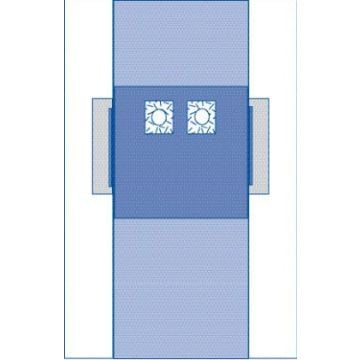 Medline 77 x 135" Femoral Angiography Surgical Drape with Pouch - DYNJP4114