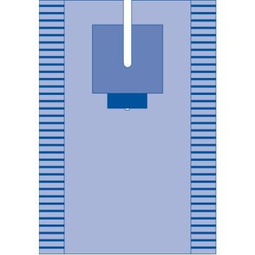 Medline EENT Split Drapes, Sterile - DYNJP7001