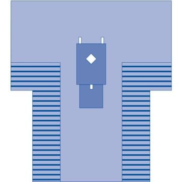 Medline Thyroid Surgical T-Drapes, Sterile, 102 x 121 x 77 in. - DYNJP7003