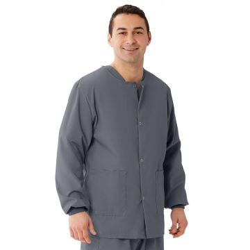 AngelStat Charcoal Unisex Scrub Jackets